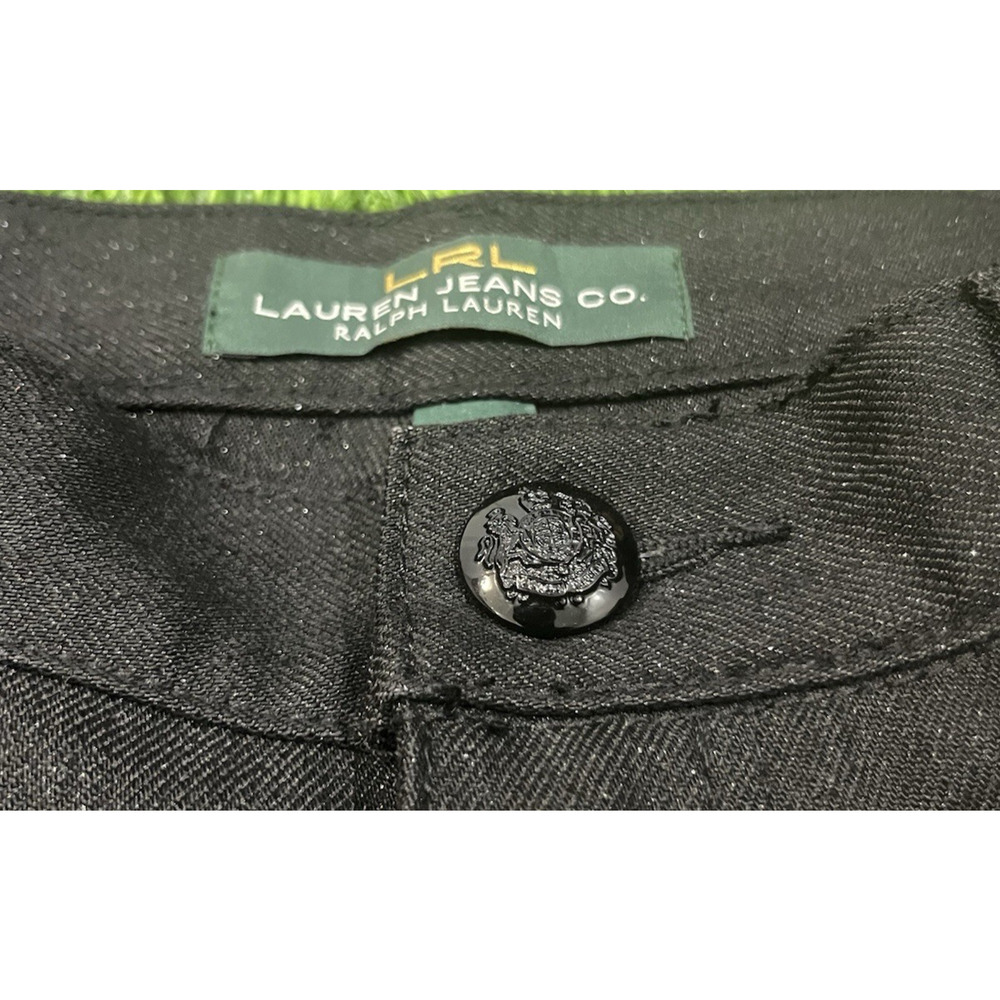 Lauren Ralph Lauren Jeans LRL Womens Snake Serpent On Back Black Sparkle 10 - Picture 7 of 14